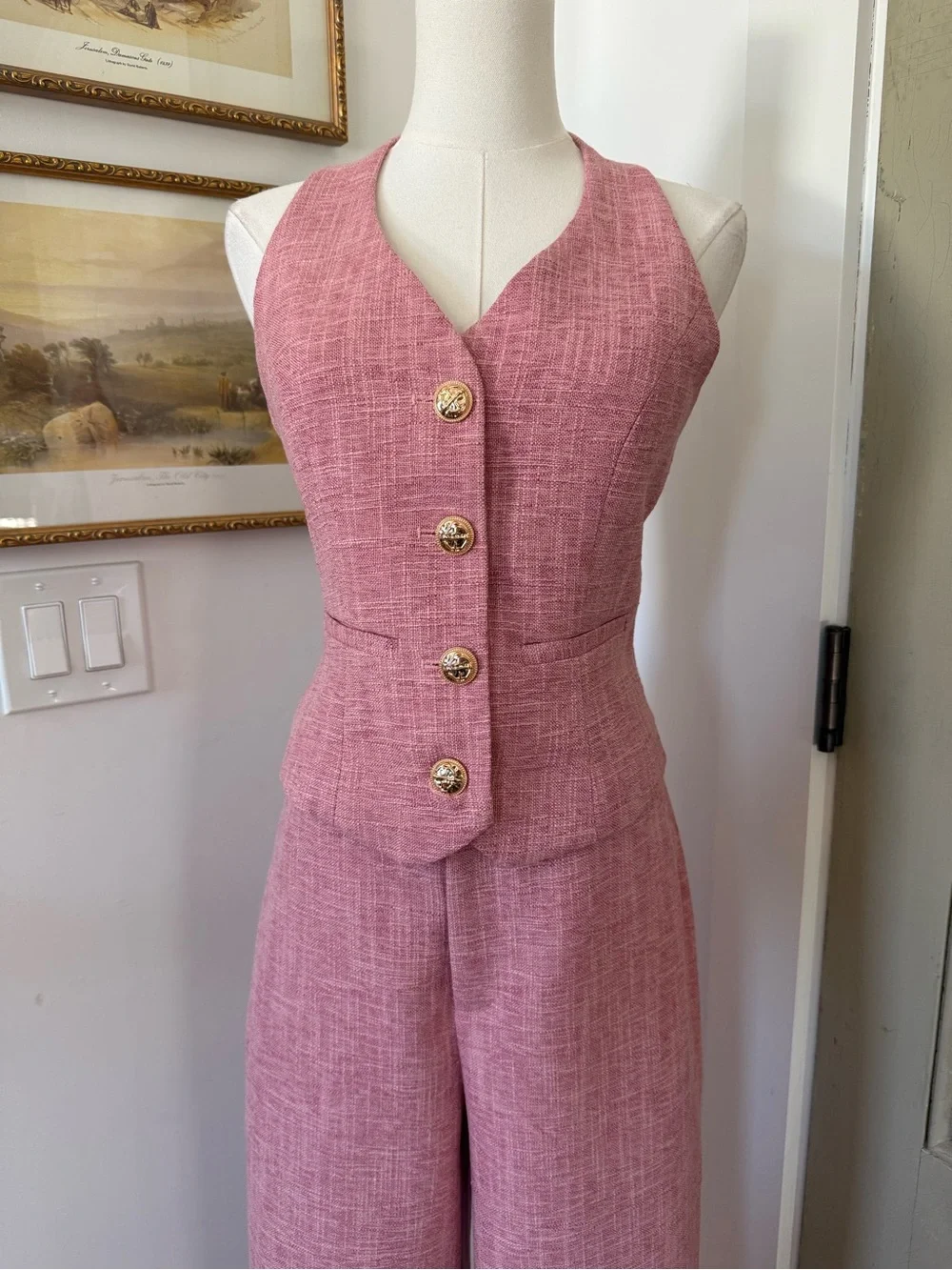 NWT Commense Woven Set in Pink
